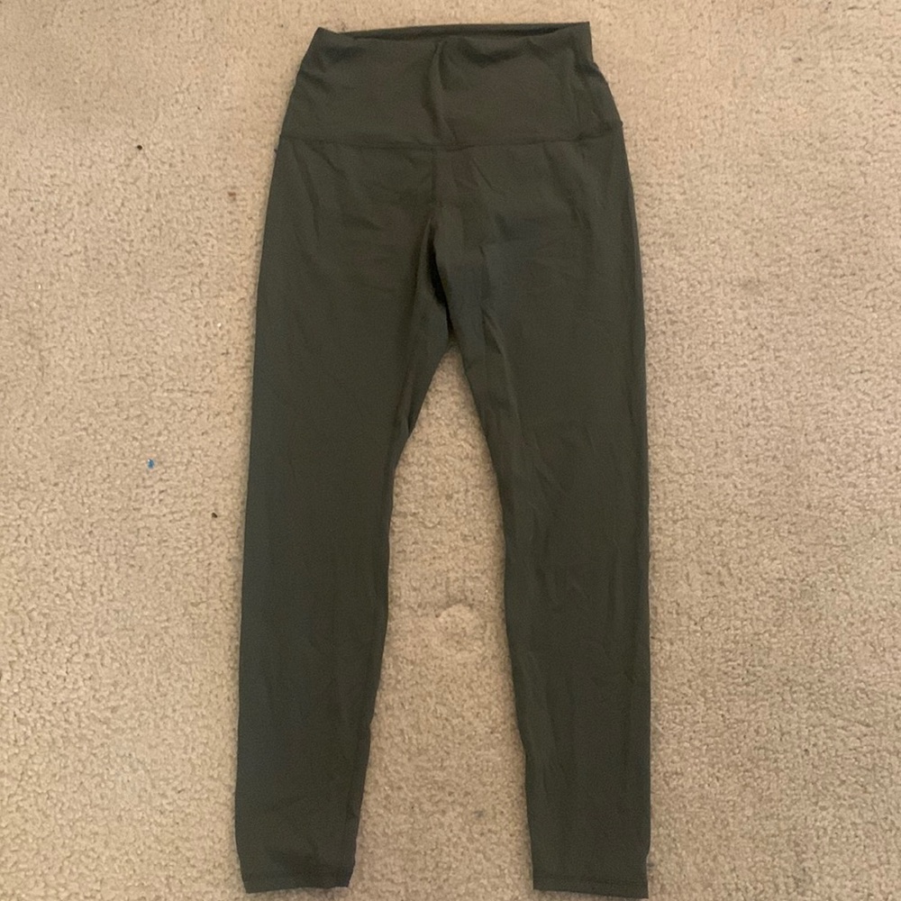 Motf high wasted green leggings